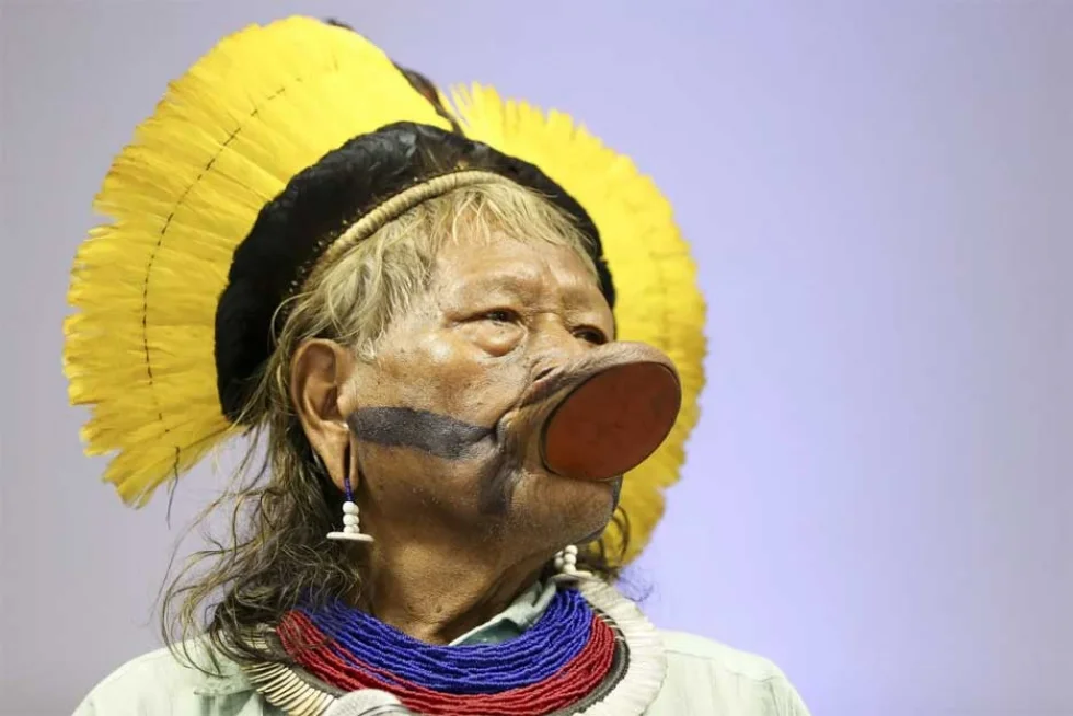 Raoni – Foto:Marcelo Camargo, da Agência Brasil.
