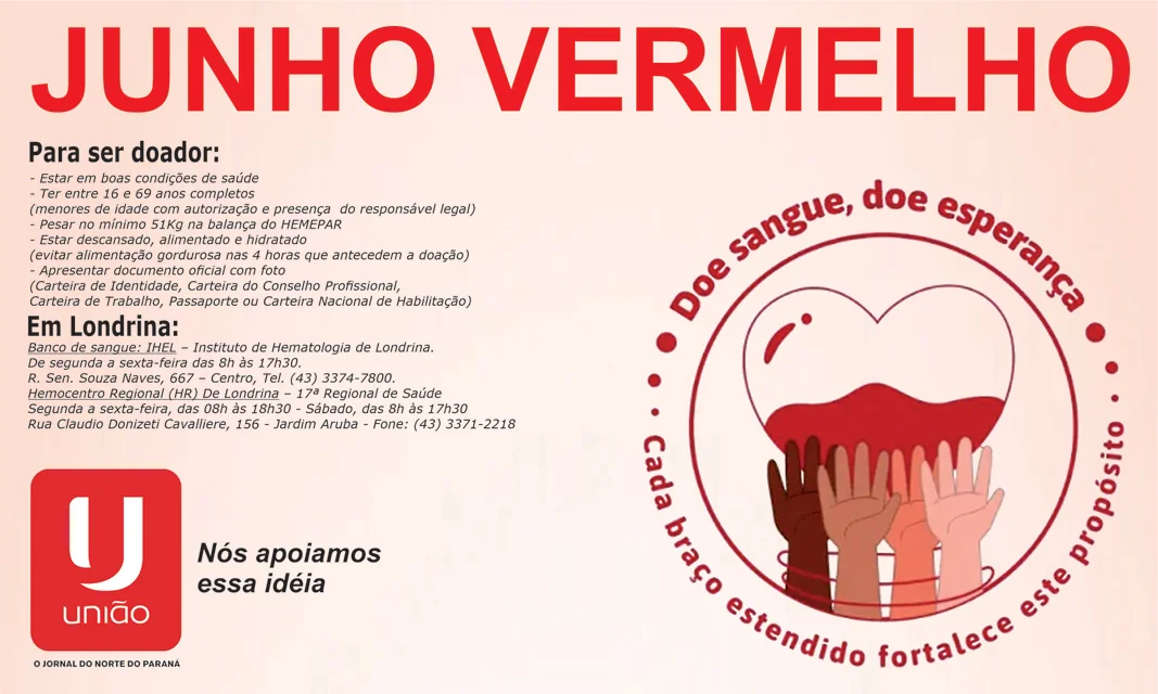 Estoques de sangue caem até 30% no inverno e aumentam preocupação nos hemocentros do Paraná