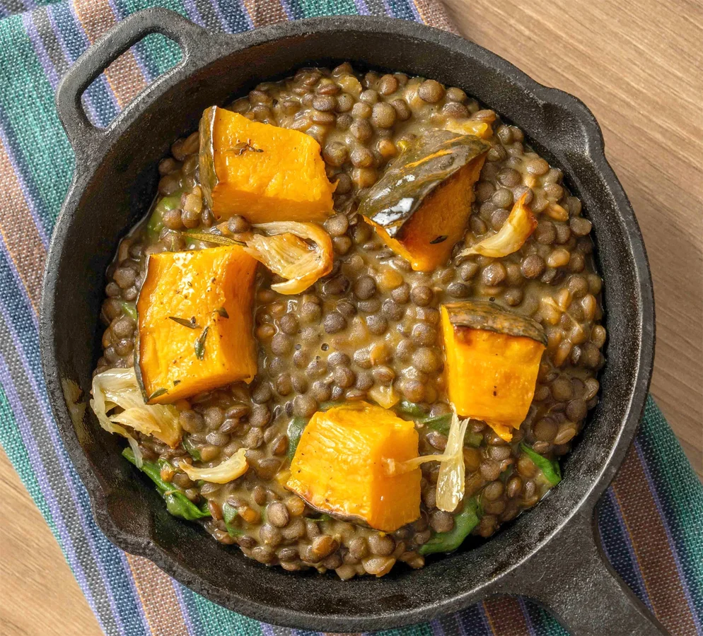 Receitas: Abóbora e Lentilha