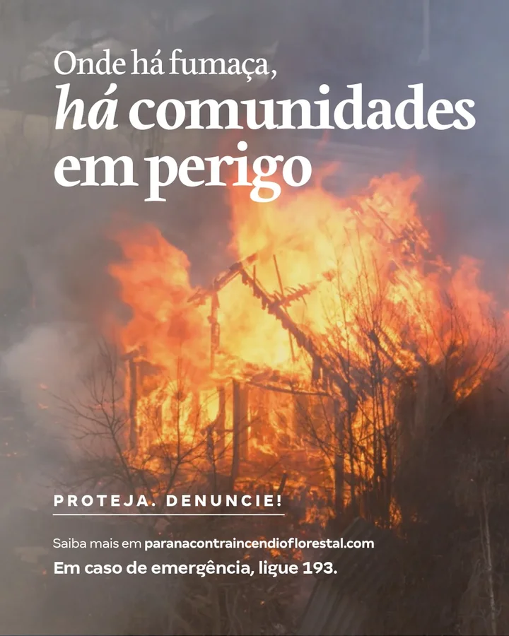 Paraná reforça combate às queimadas e lança campanha após registrar mais de 17 mil incêndios