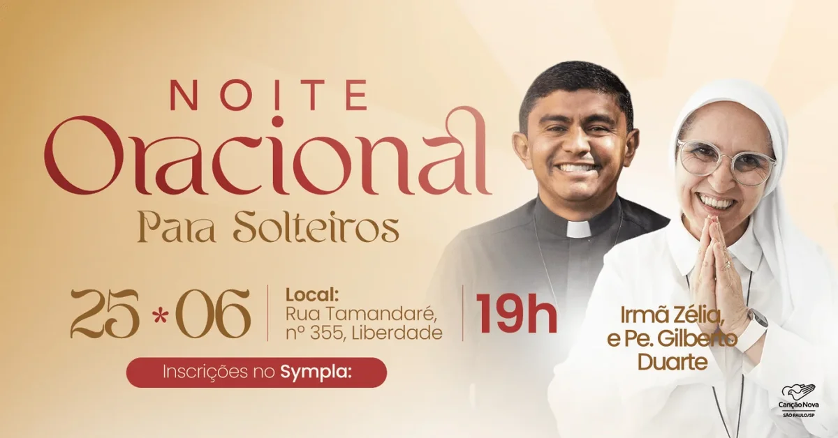 Canção Nova promove encontro para solteiros com foco em espiritualidade, relacionamentos e vocação
