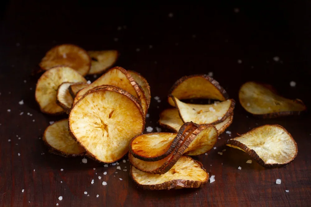Receitas: Chips de Batata-Doce assada