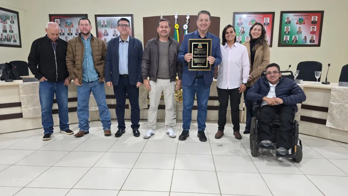 Cobra Repórter é homenageado com título de Cidadão Honorário de Jundiaí do Sul