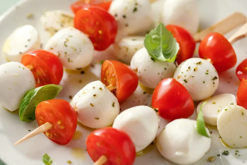 Receitas: Espetinhos Caprese