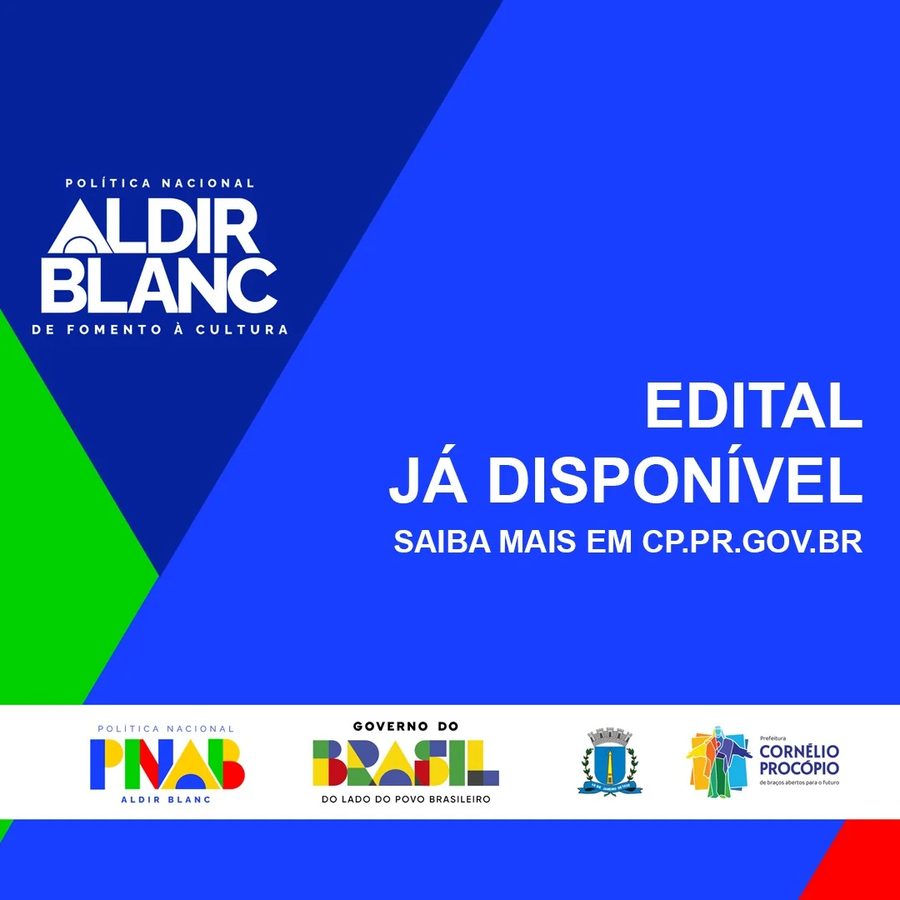 Cornélio Procópio abre edital da PNAB com R$ 175 mil para financiar projetos culturais