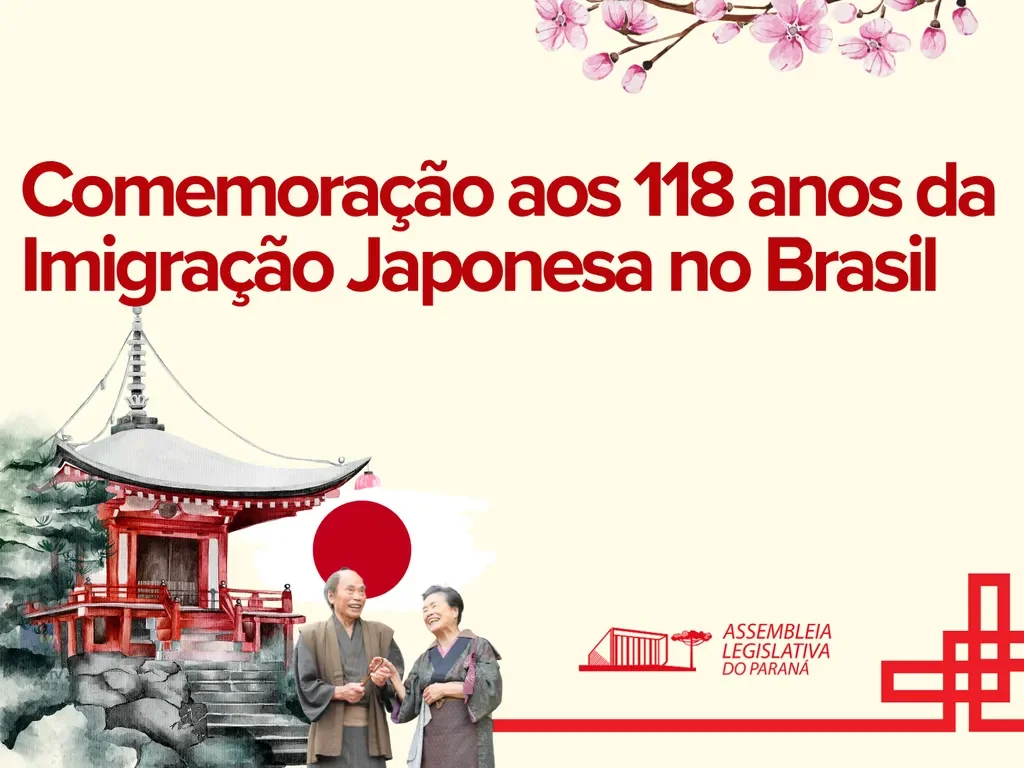 Assembleia Legislativa do Paraná homenageia os 118 anos da imigração japonesa no Brasil