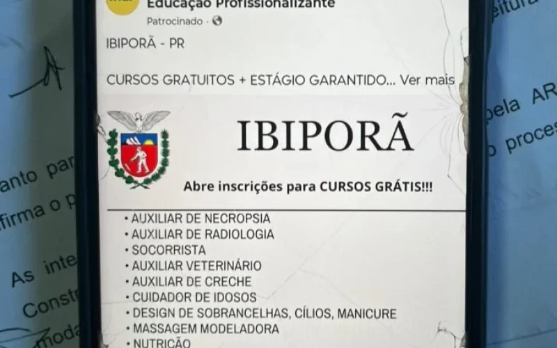 Ibiporã alerta população sobre golpe com falsos cursos profissionalizantes nas redes sociais